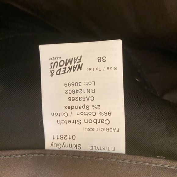 Naked & Famous Denim Slim Fit Jeans - carbon stretch - Picture 5 of 5